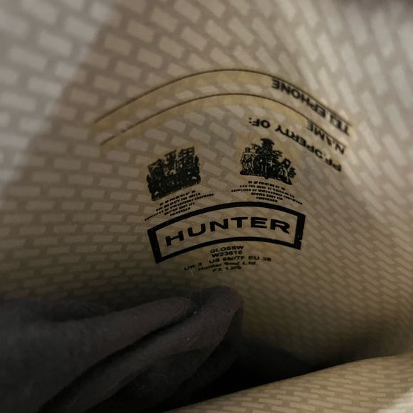 ✨ HUNTER Glossy Black Rain Boots - Picture 7 of 10